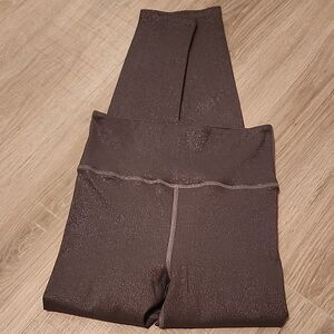 ONA Black Taupe Shimmering Rose Gold Leggings